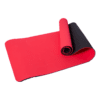 Træningsmåtte / Yogamåtte 2 lag stødabsorberende TPE – 8 mm – Rød/Sort