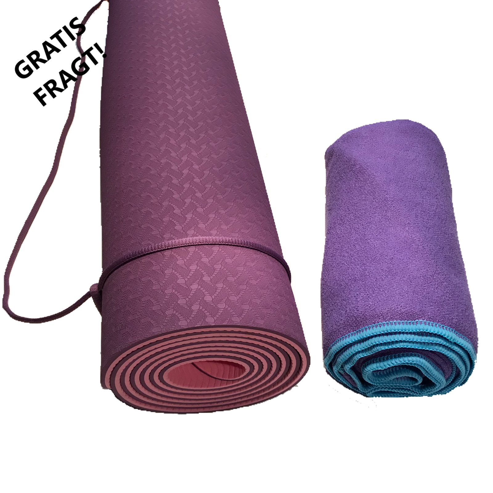 Yogasæt Lilla – Sæt til yoga og pilates
