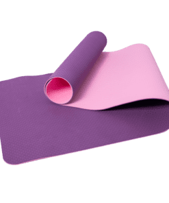 Yogamåtte TPE 2 lag – 6 mm – Lilla/Pink
