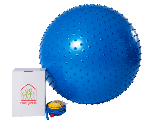 Træningsbold / Siddebold med massageknopper 55 cm. med Anti Burst
