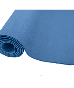 Yogasæt komplet Blå – TPE Yogamåtte 6mm, 2 yogablokke, Yogapølle og Yogastrop