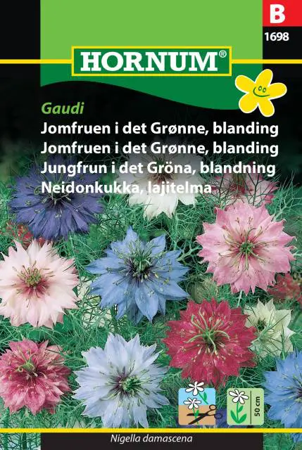 Jomfruen i det grønne blanding Blomsterfrø