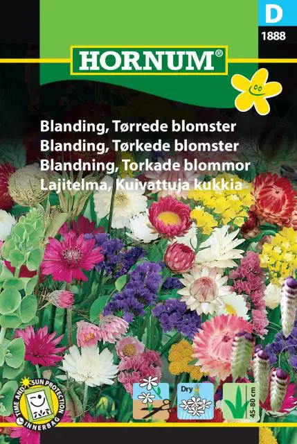 Tørrede blomster blanding – Blomsterfrø