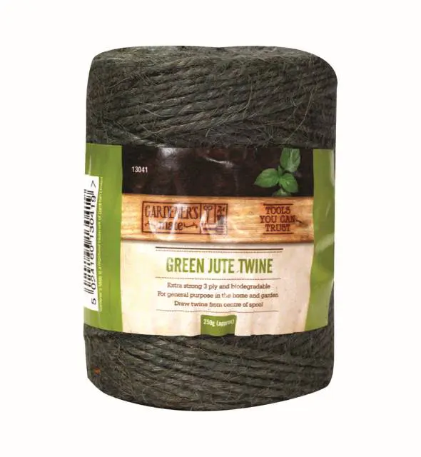 Jutegarn Grøn – Jutesnor til opbinding. 140 meter – 250 Gram