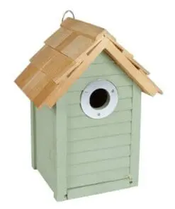 Redekasse / Fuglehus “Beach Hut” i Grøn. FSC-certificeret træ.