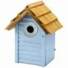 Redekasse / Fuglehus “Beach Hut” i Blå. FSC-certificeret træ.