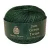 Jutegarn Grøn – Jutesnor til opbinding. 80 meter – ca. 100 Gram