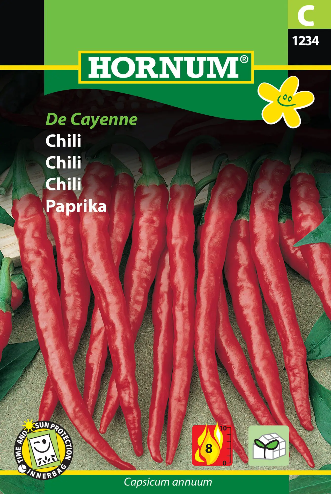 Chilifrø – “De Cayenne” Stærk og udbytterig chili – Grøntsagsfrø