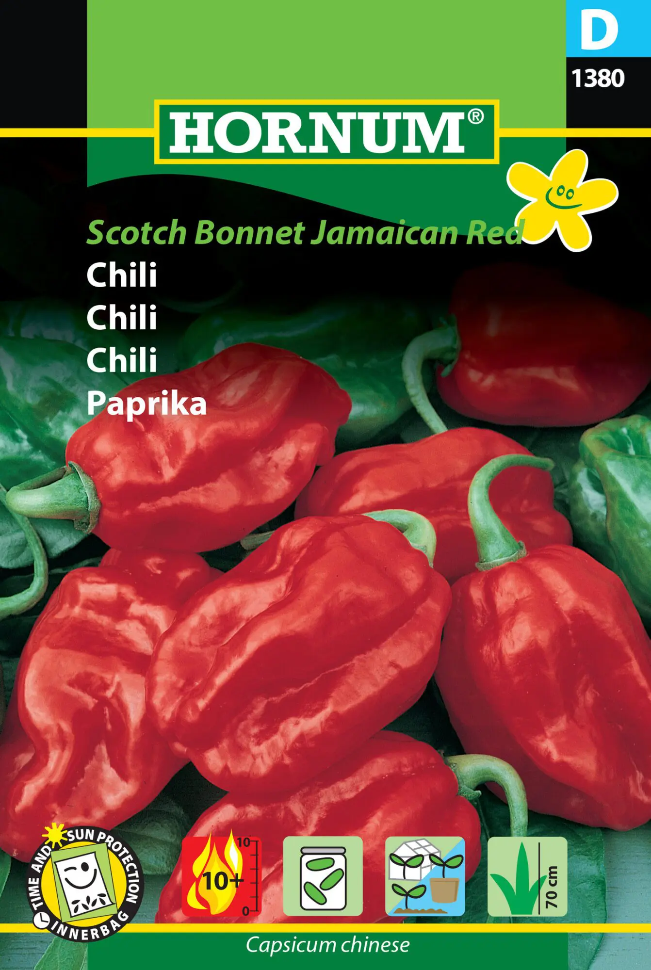 Chilifrø – “Scotch Bonnet Jamaican Red” Meget stærk chili – Grøntsagsfrø