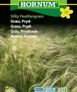 Græsfrø Prydgræs. Silky Feathergrass. Elegang flerårig græs – Blomsterfrø / Græsfrø