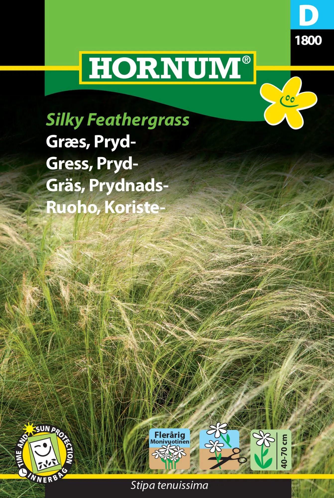 Græsfrø Prydgræs. Silky Feathergrass. Elegang flerårig græs – Blomsterfrø / Græsfrø
