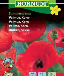 Rød valmue frø “Summerdream” Rød kornvalmue – Blomsterfrø