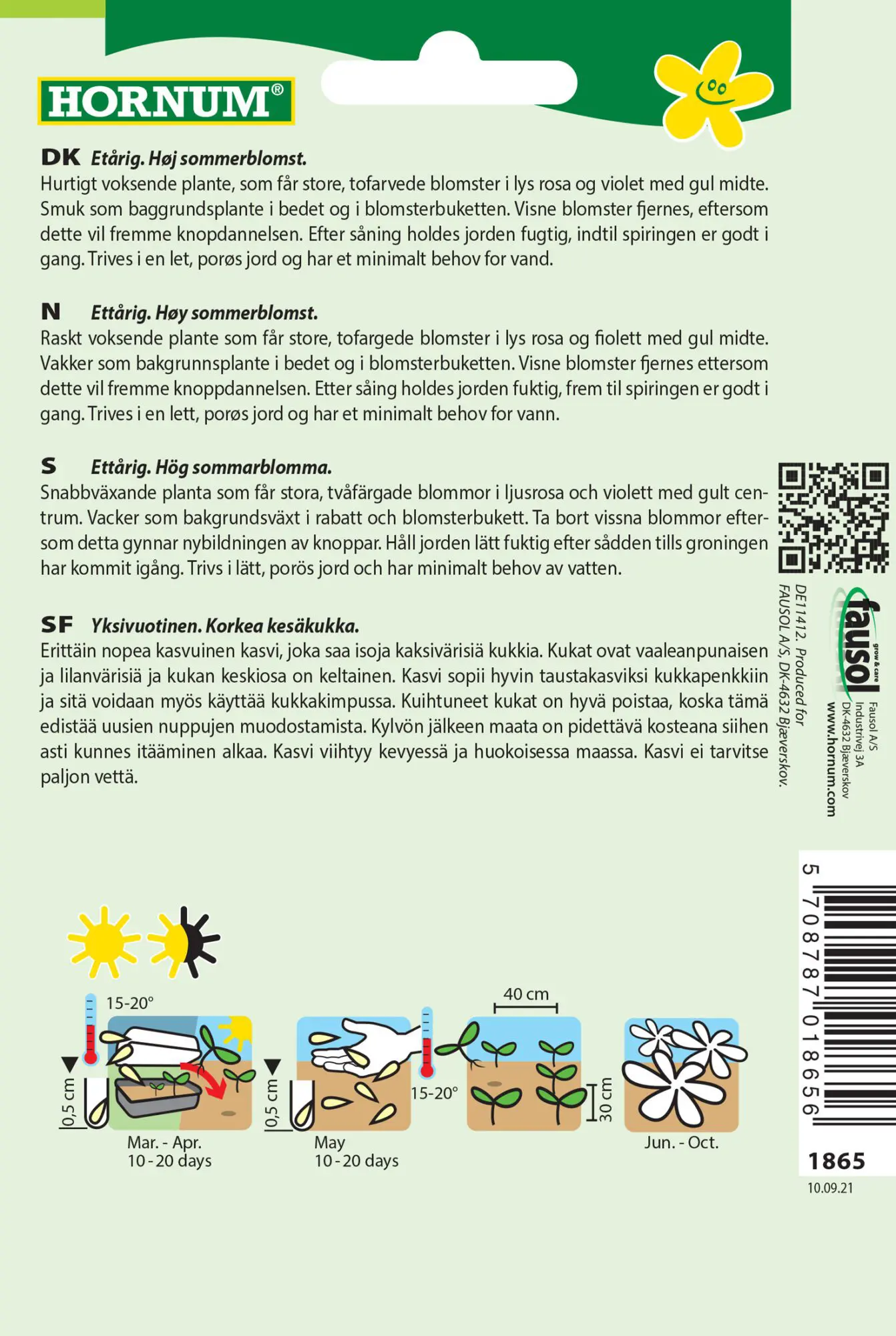 Stolt Kavaler “Candy Stripes” – Blomsterfrø