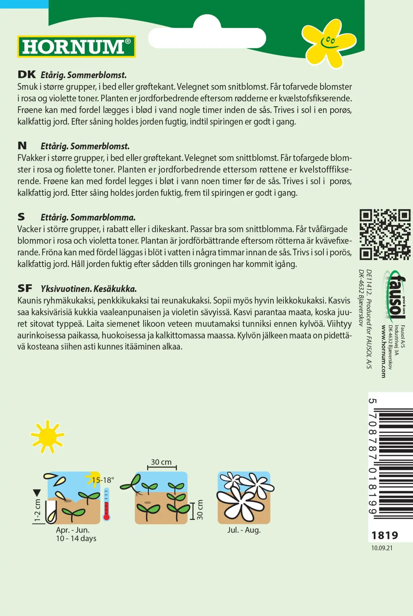 Lupin frø – Lupiner i farverig blanding – Blomsterfrø