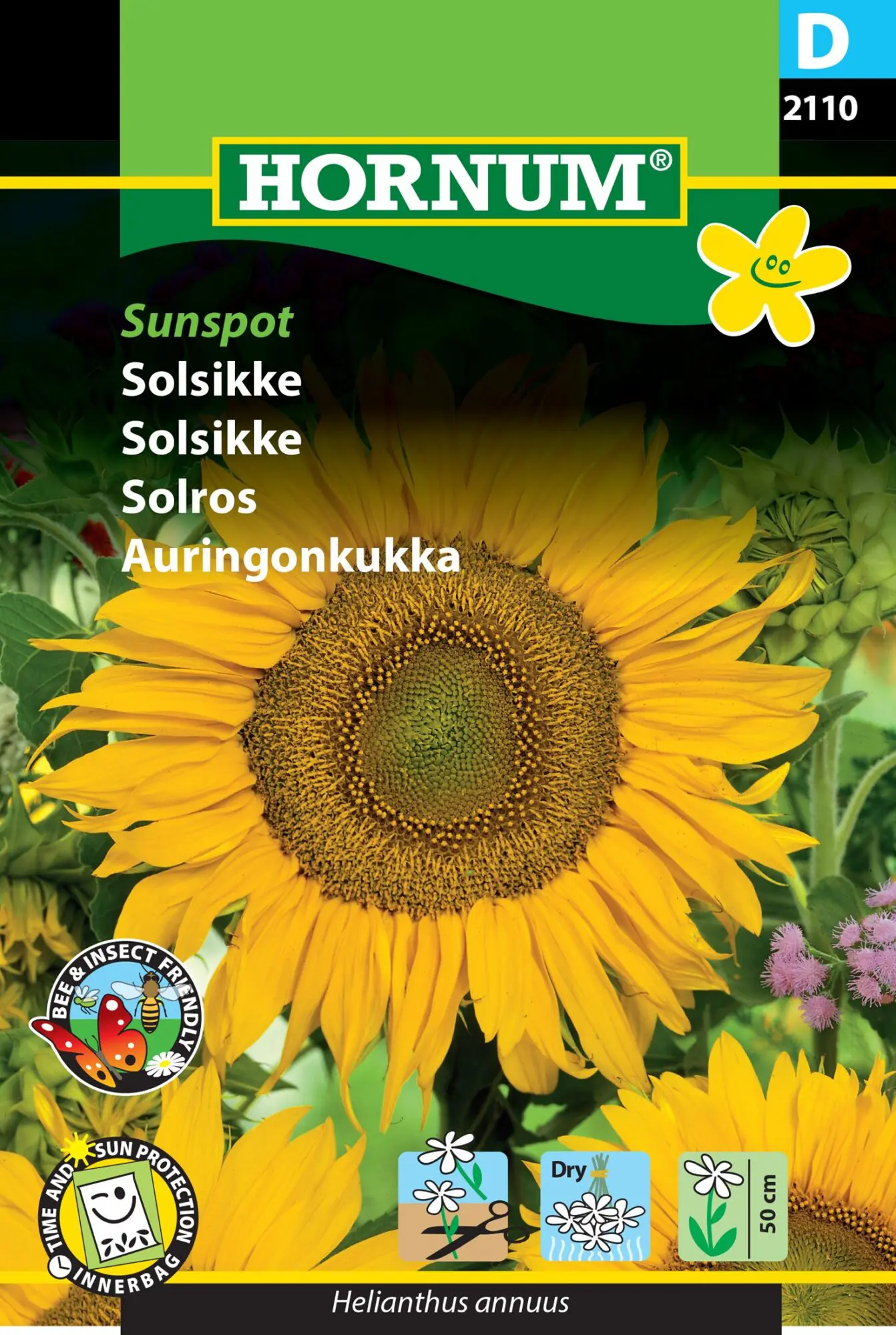 Solsikke frø – Dværgsolsikke “Sunspot” – Blomsterfrø