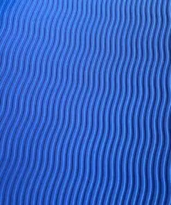 Stor Træningsmåtte XL 100 X 200 Cm. Blå Stabil TPE med høj densitet 1,5 cm. tyk.