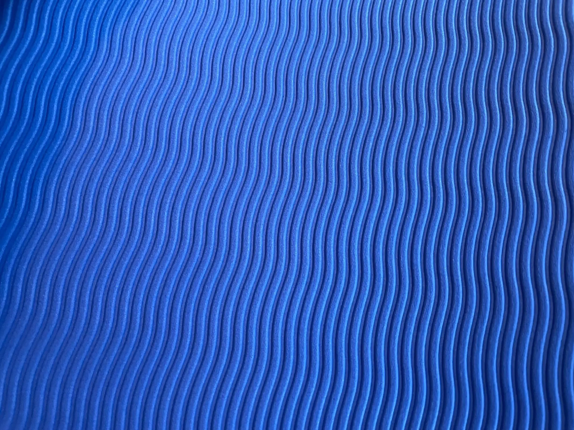 Stor Træningsmåtte XL 100 X 200 Cm. Blå Stabil TPE med høj densitet 1,5 cm. tyk.