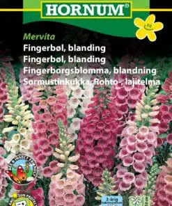 Fingerbøl blanding – Mervita – 2 årig snit og prydblomst – Blomsterfrø