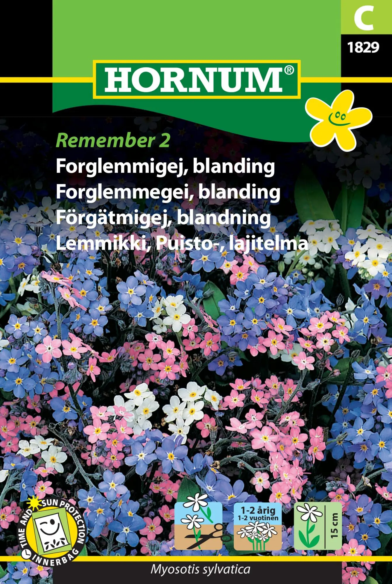 Forglemmigej blanding – Smukke sarte farver – Blomsterfrø