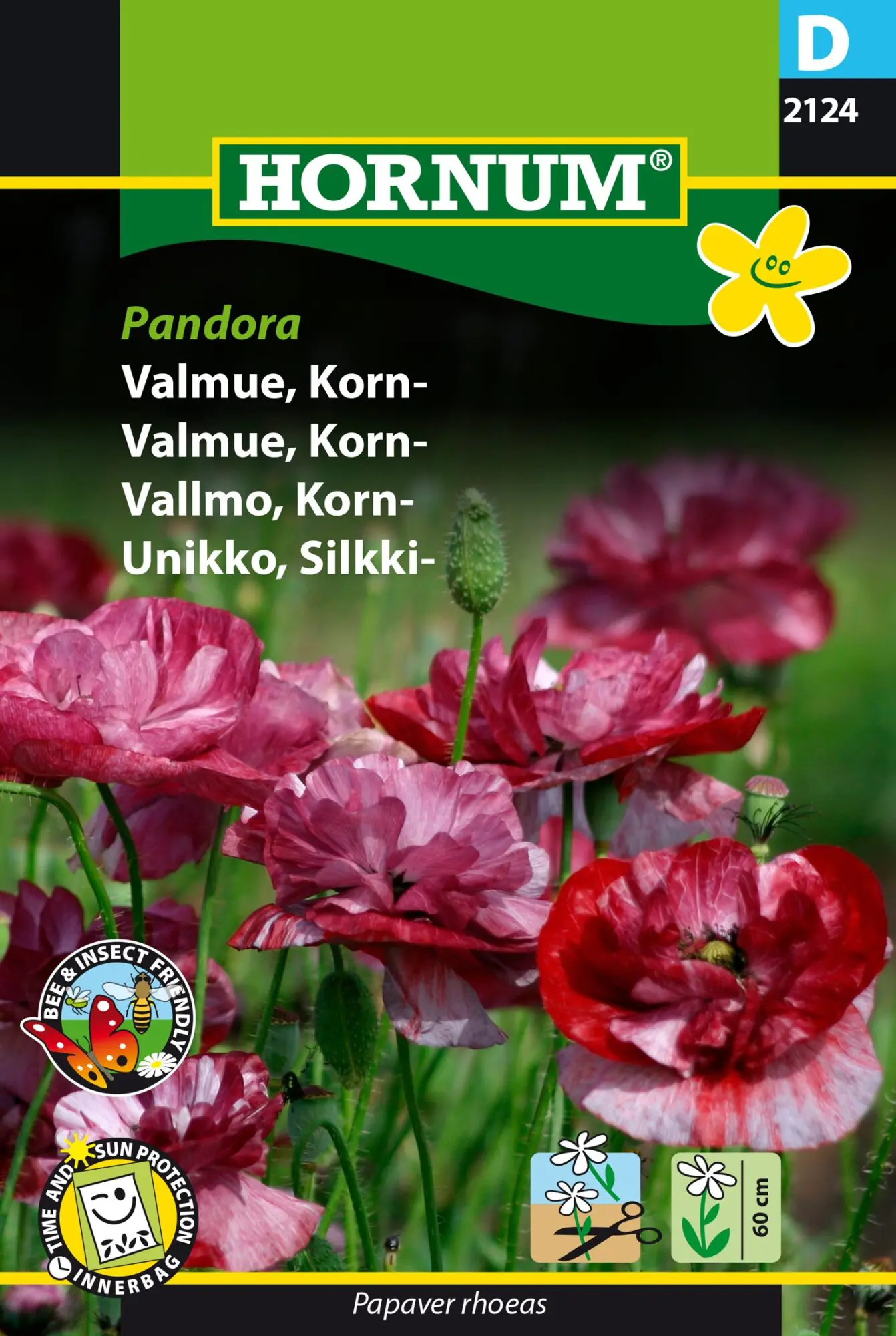 Kornvalmue frø “Pandora” – Smukke farvekombinationer – Blomsterfrø