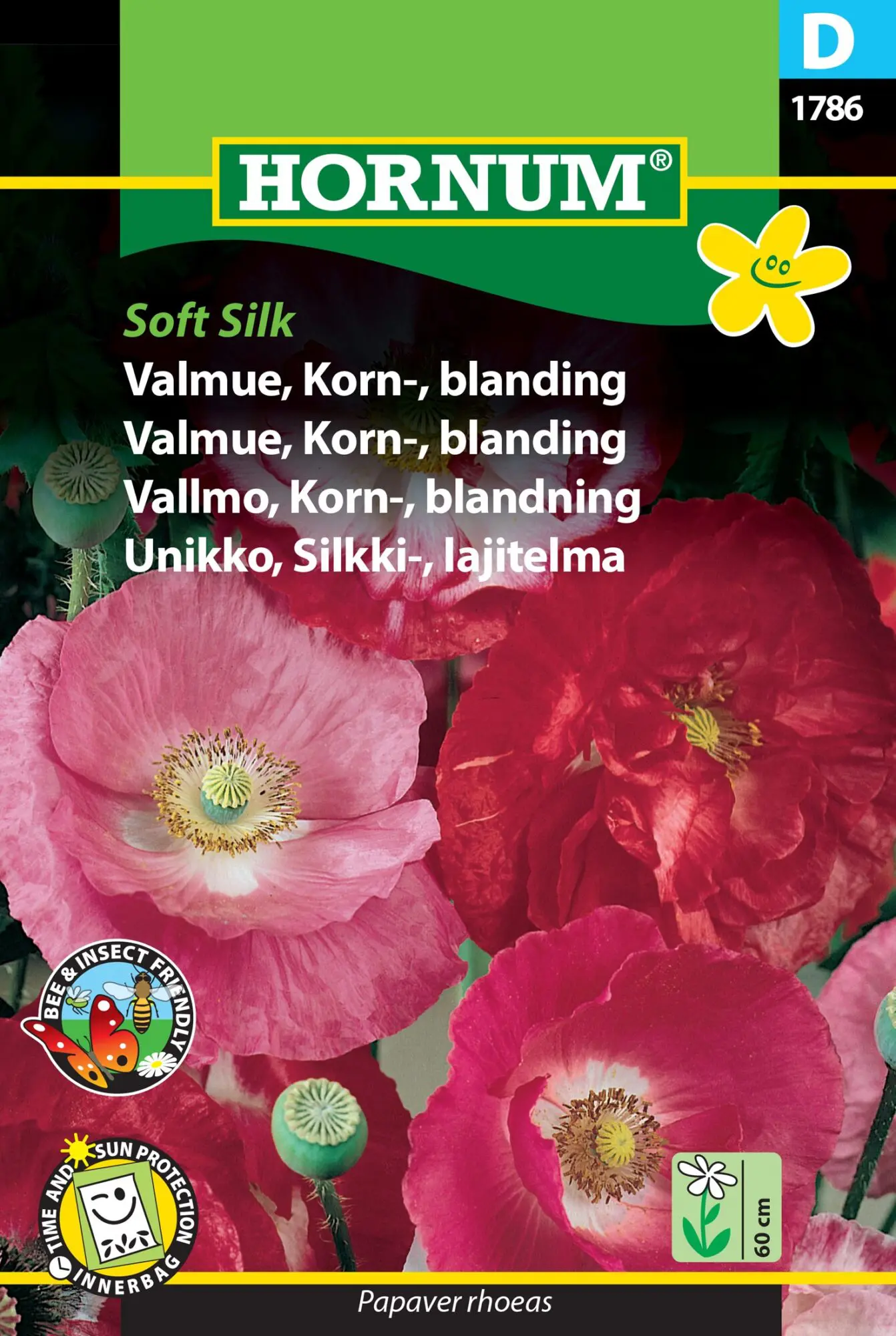 Kornvalmue frø “Soft Silk” – Smukke farvekombinationer – Blomsterfrø