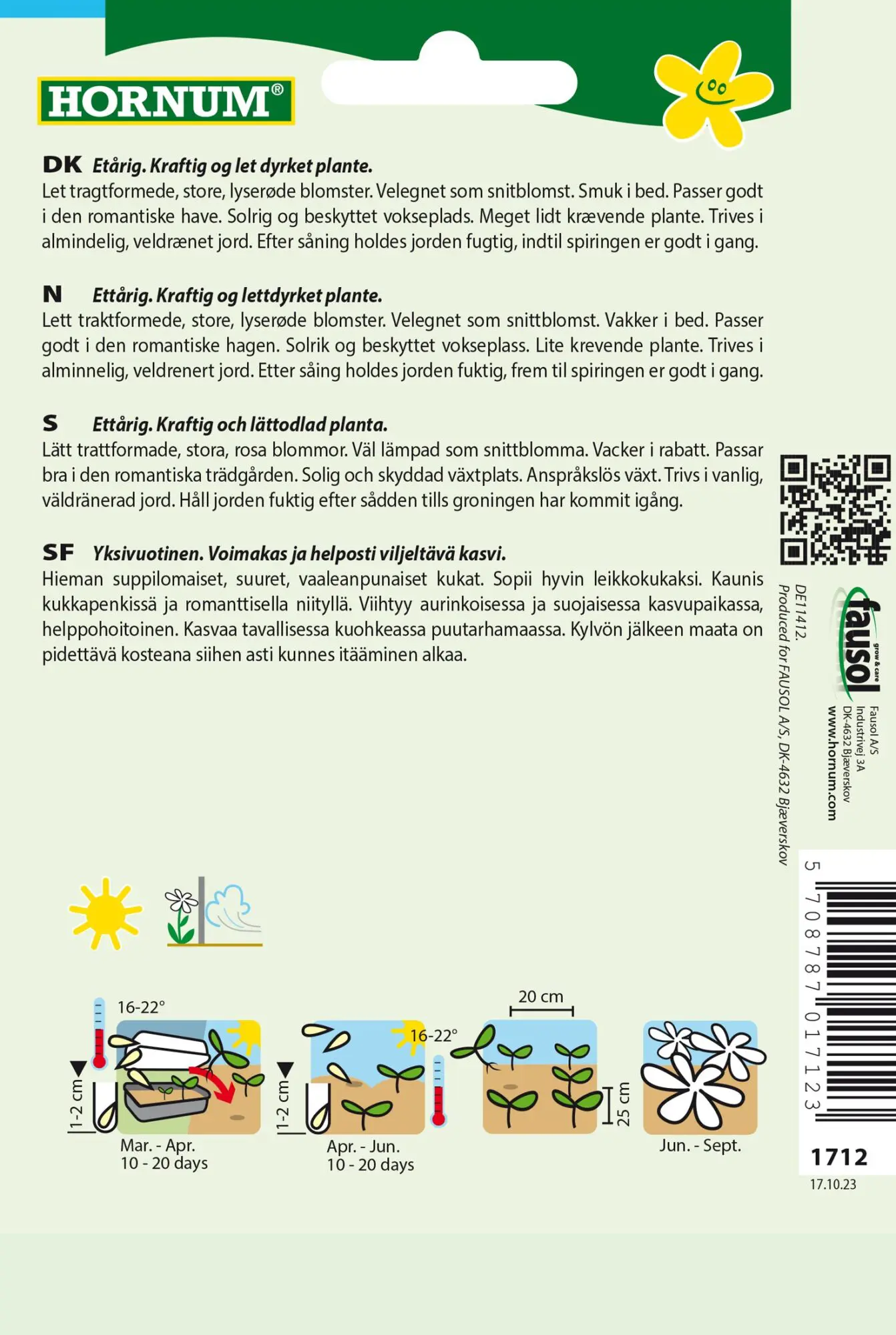 Mamelukærme Silver Cup – Lyserød mamelukærme – Blomsterfrø