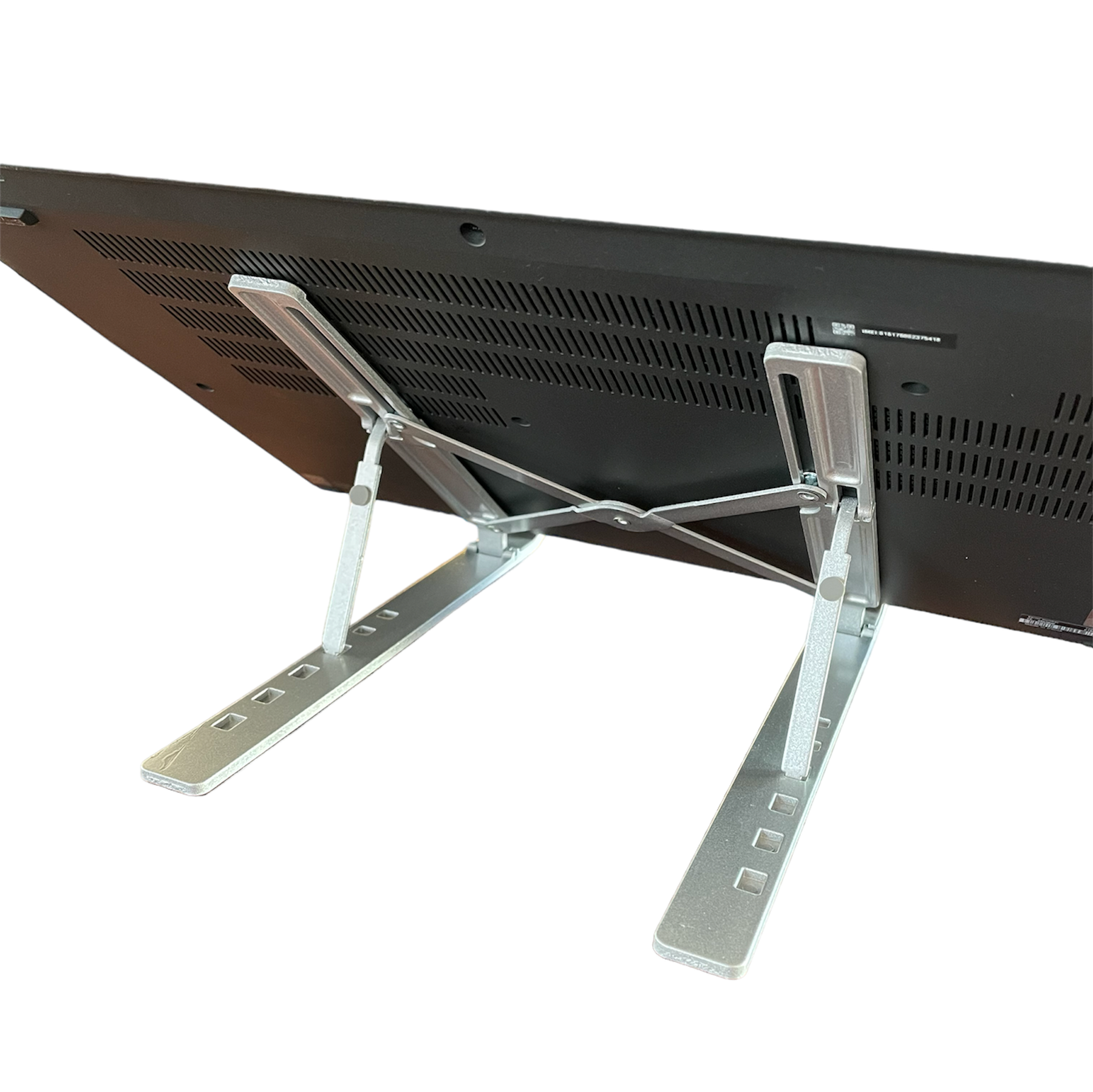 Laptop-holder – Sammenklappelig med 6 forskellige højdeindstillinger. Skridsikker.