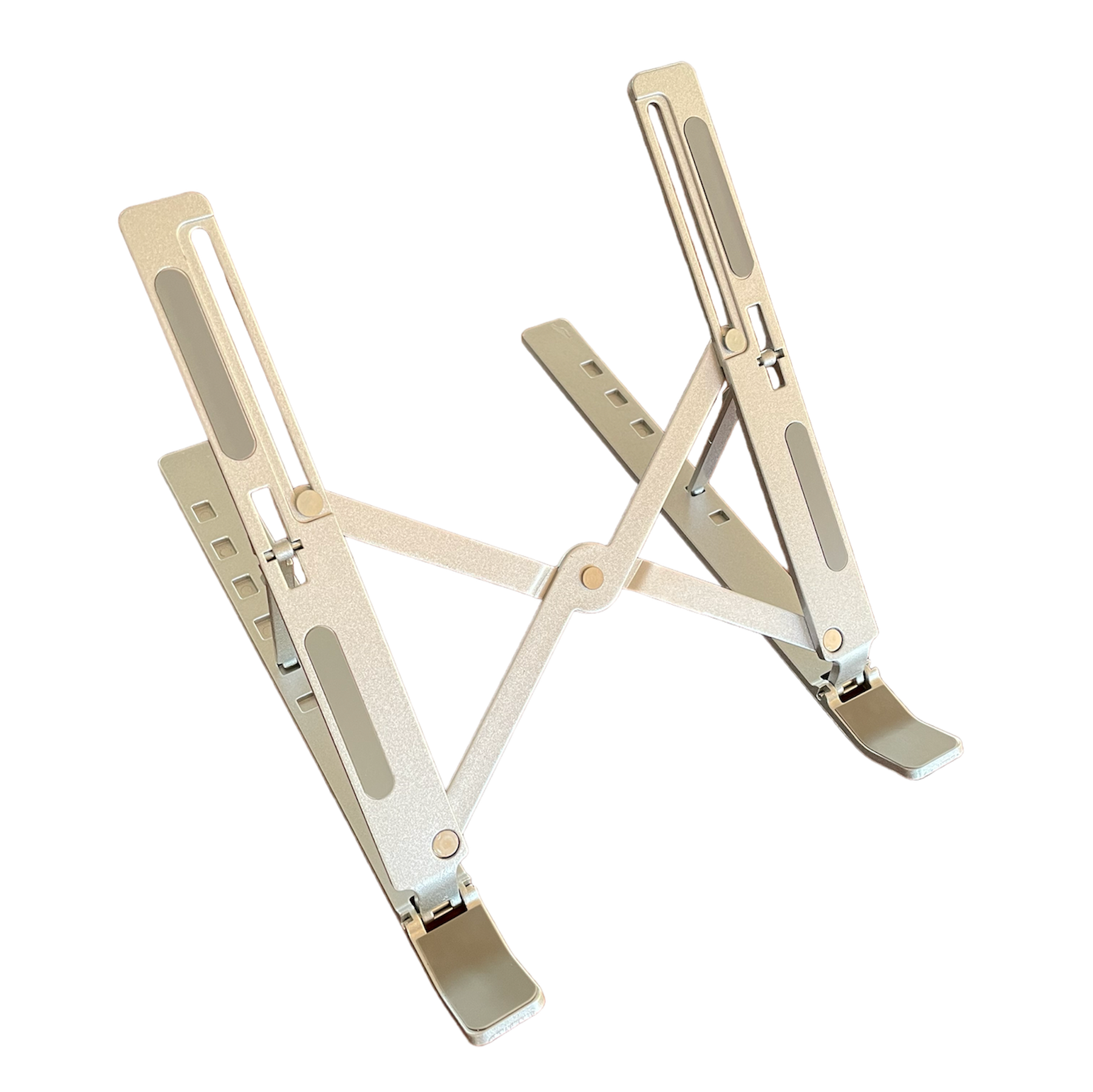 Laptop-holder – Sammenklappelig med 6 forskellige højdeindstillinger. Skridsikker.