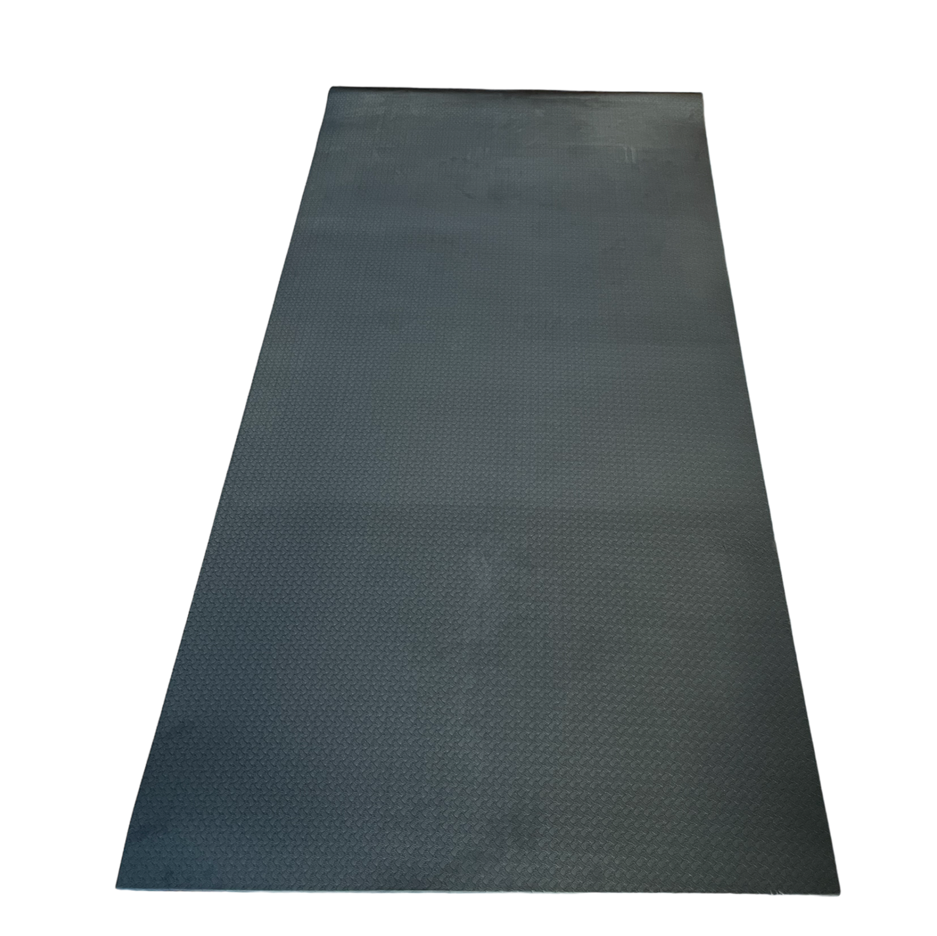 Stor Træningsmåtte XL 100 X 200 Cm. Sort. Stabil TPE med høj densitet 1,5 cm. tyk.