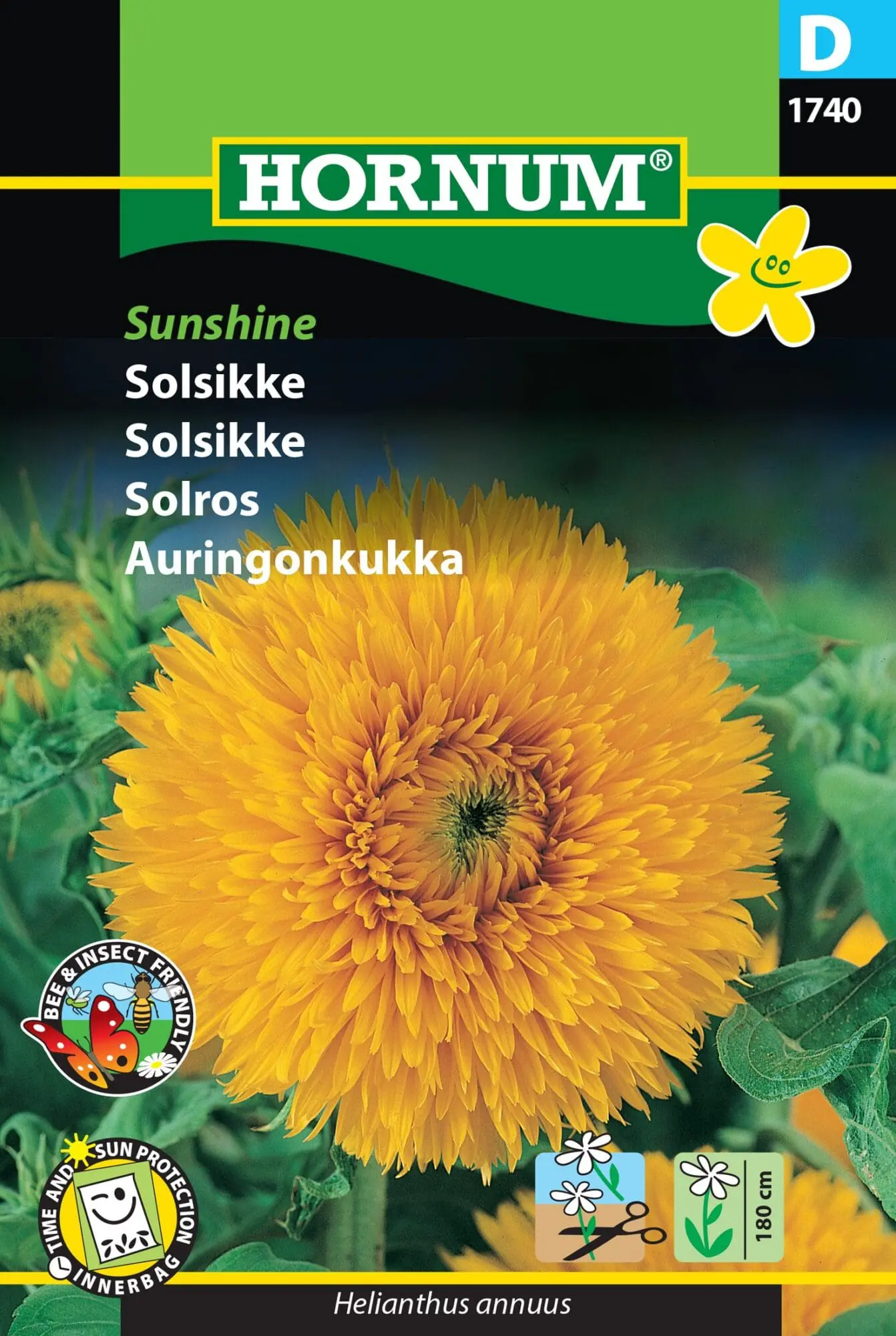 Solsikke frø – Fyldt solsikke “Sunshine” – Blomsterfrø