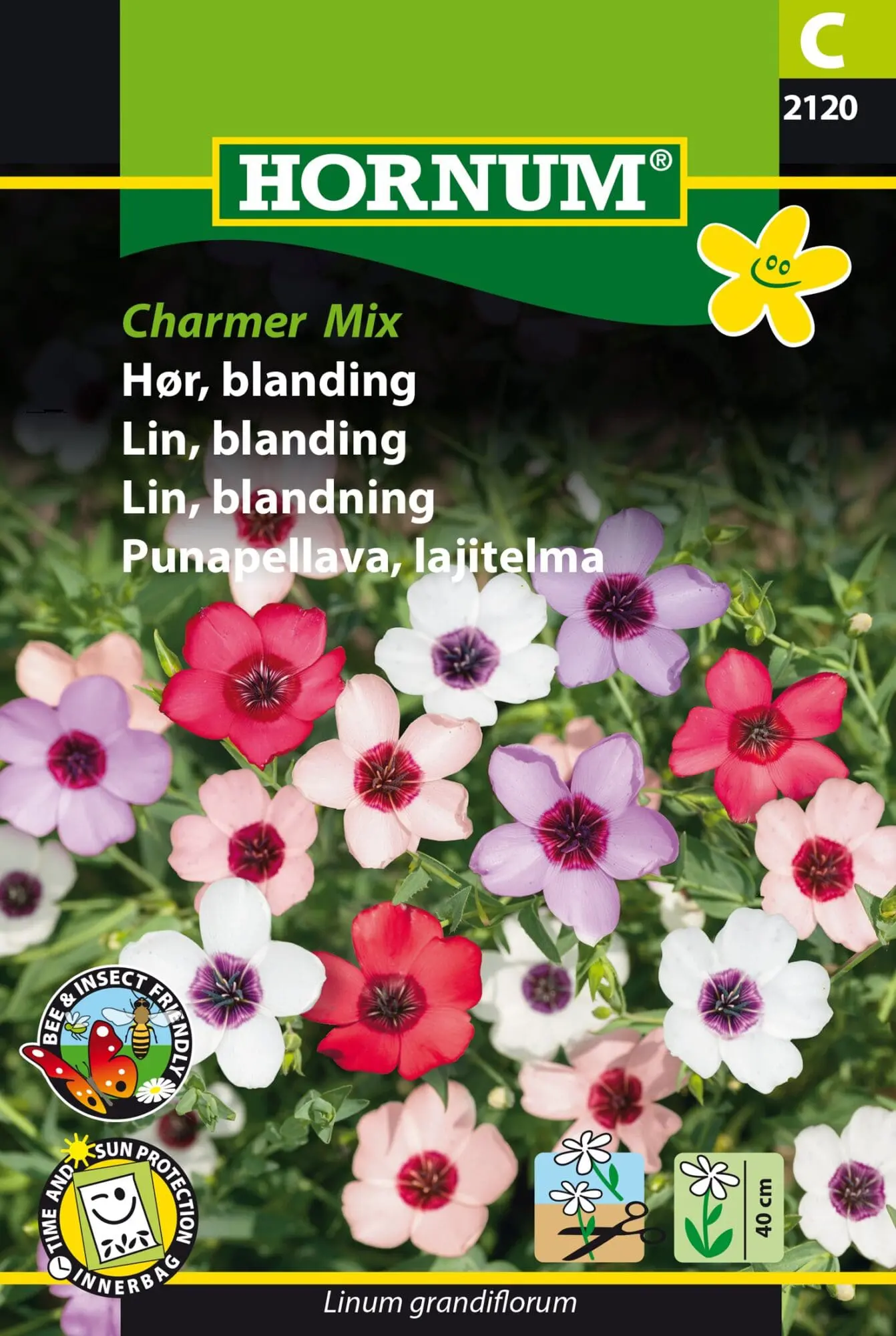 Hør frø blanding “Charmer Mix” – Blomsterfrø til haven.