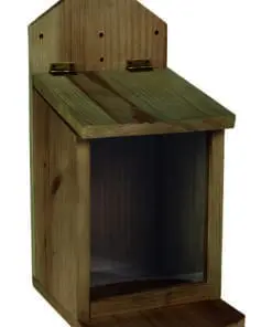 Foderhus til egern med plexiglas. Egern foderstation 14x30x19 cm.