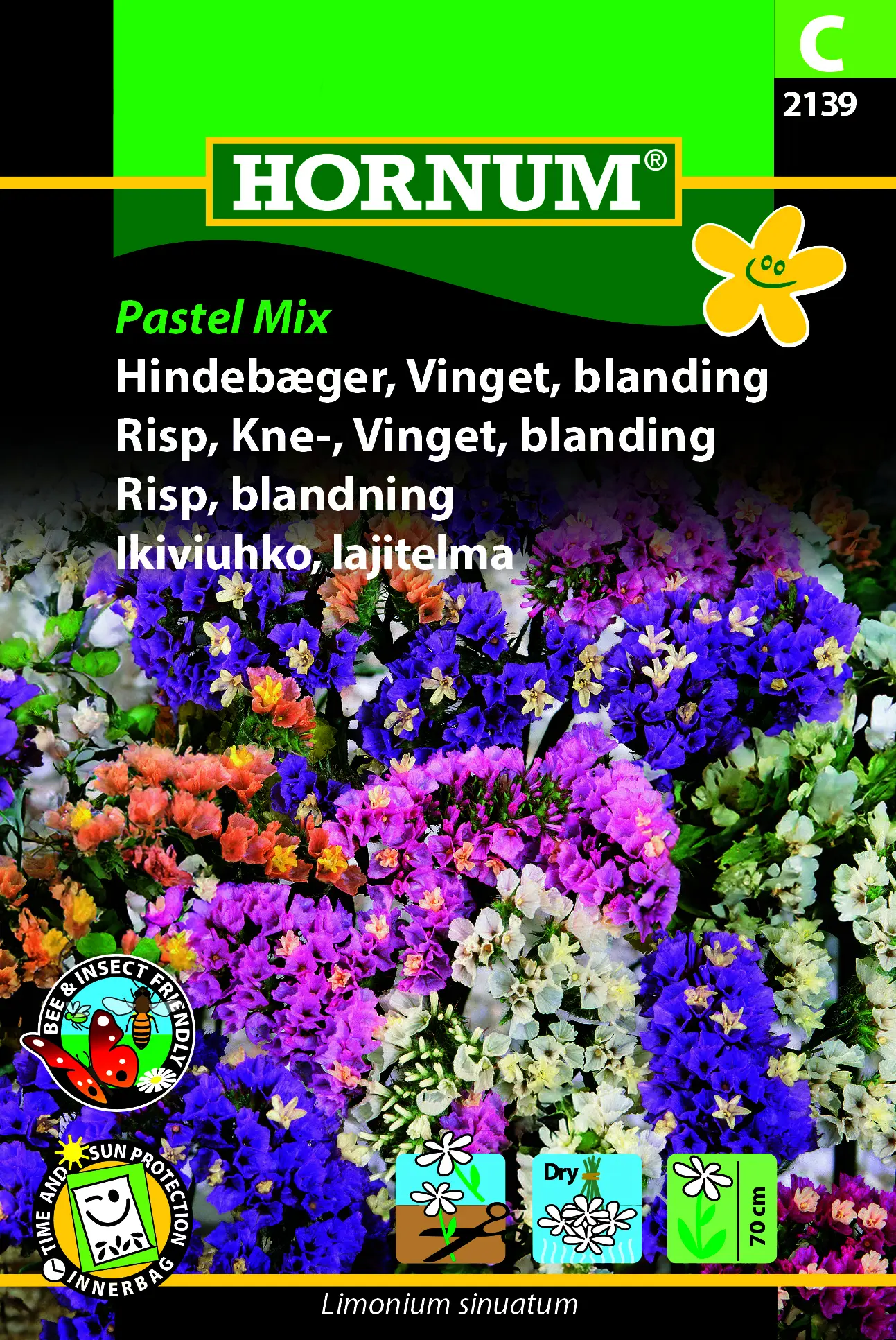 Hindebæger / Statice – Vinget Pastel Mix – Blomsterfrø