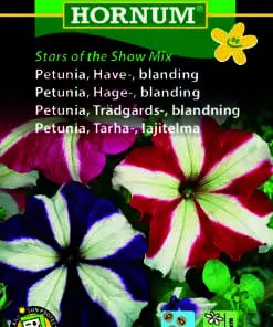Petunia “Stars of the Snow” stribede blomster – blomsterfrø