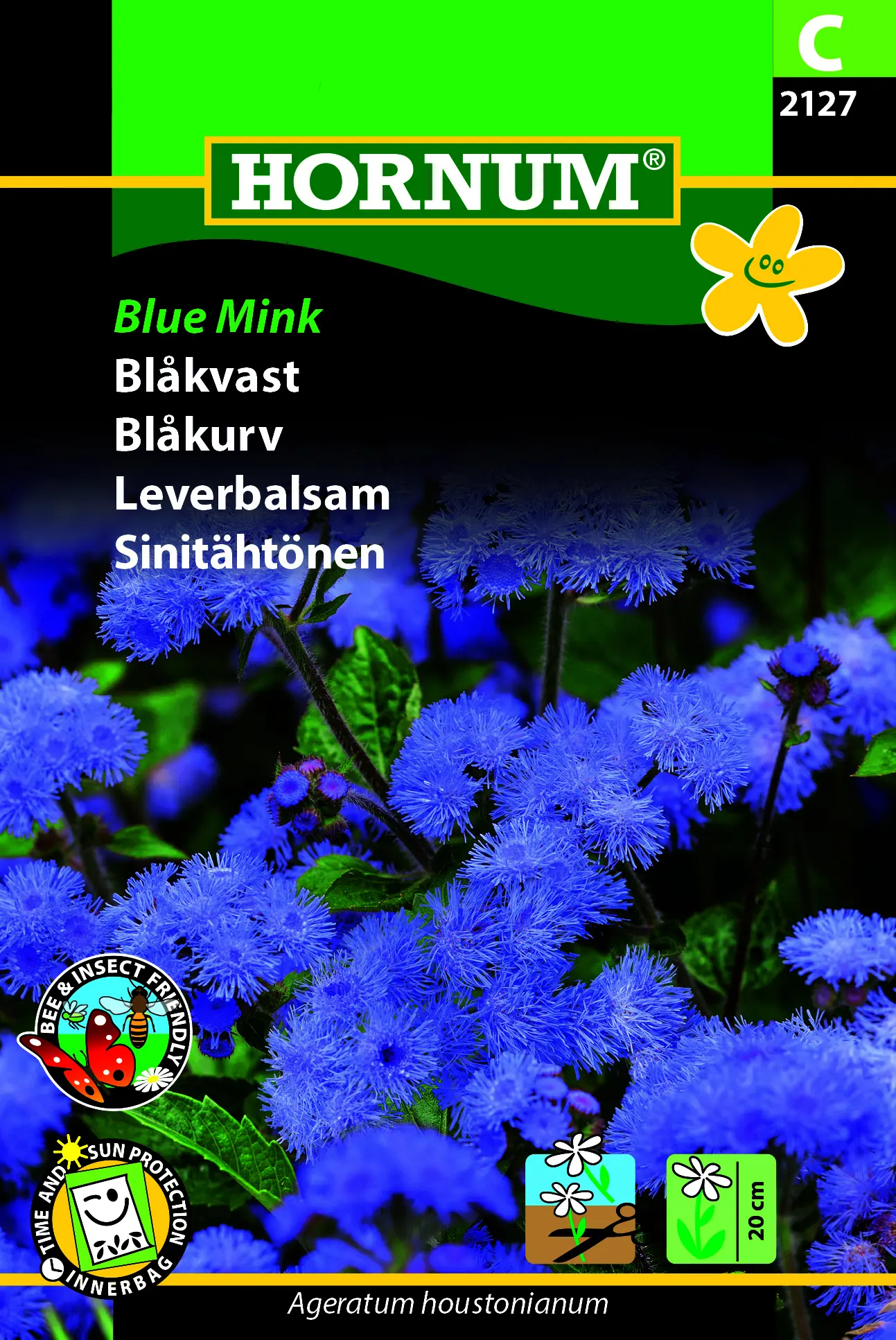 Blåkvast blomsterfrø Blue Mink. Fine blomster i klaser af lys blå. Smukke sommerblomster. Køb frø til haven på NemHjem.dk