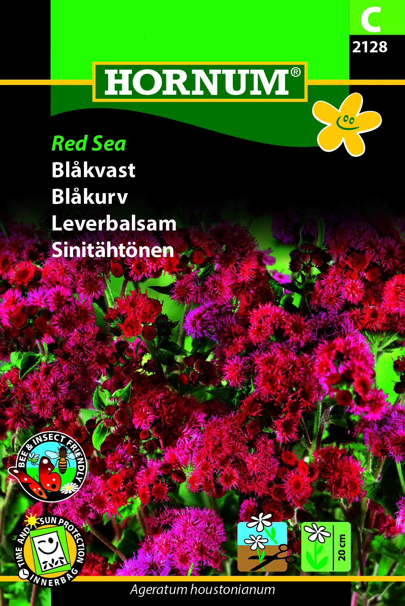 Blåkvast blomsterfrø Red Sea. Fine røde blomster i klaser. Smukke sommerblomster. Køb frø til haven på NemHjem.dk