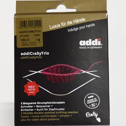 Addi strømpepinde – Addi CraSy Trio strømpepinde 21 cm