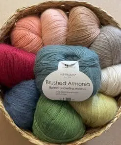 Hjertegarn Brushed Armonia – 75% Superwash merinould og 25% nylon
