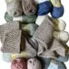 Garnpakke til 2 styk Scarf – for kun 80 kr. Alpaca, Uld og bomuld.