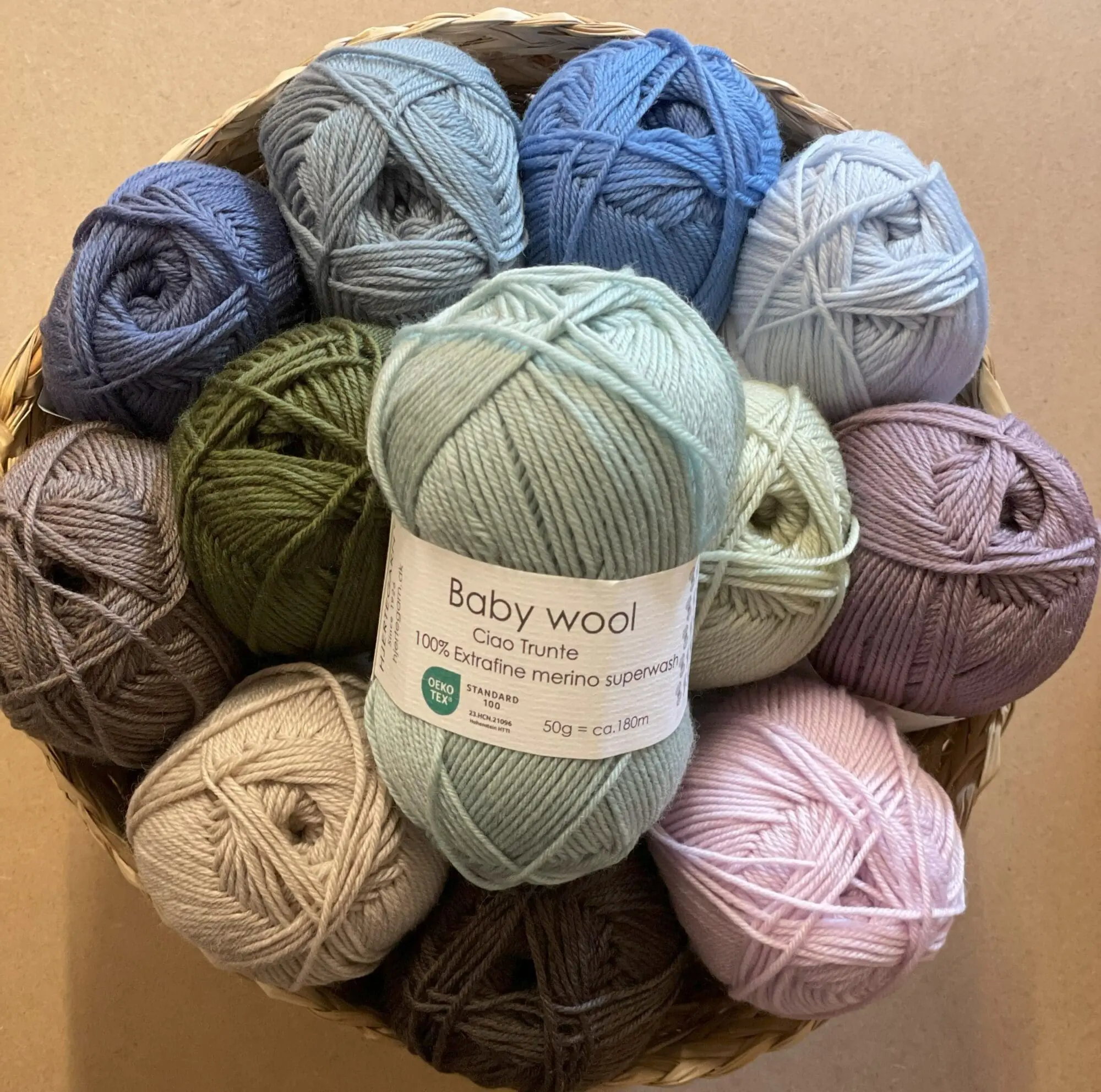 Hjertegarn Baby Wool / Ciao Trunte – 100% Merinould