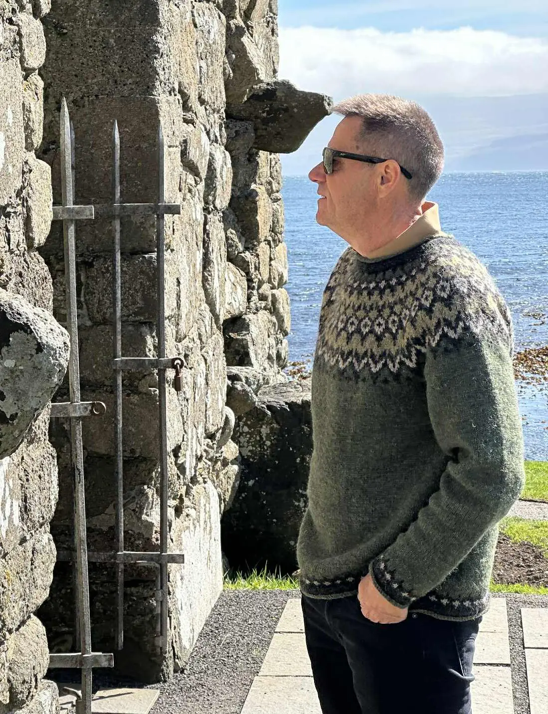 StrikkeKit – Islandsk Sweater “Riddari 28-3” Str. L-XL Strikkes i “Lettlopi”