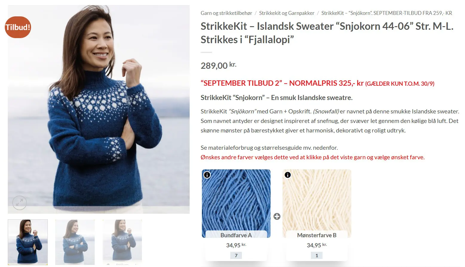 Her vaelges eksempelvis Foraarsblaa som ny bundfarve