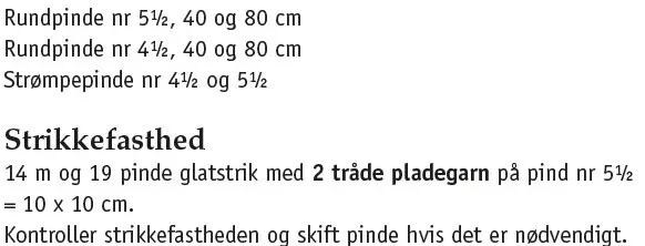 Pinde og strikkefasthed