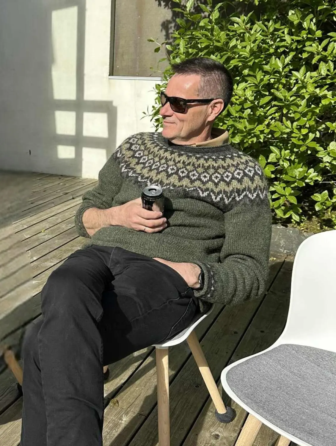 StrikkeKit – Islandsk Sweater “Riddari 28-3” Str. L-XL Strikkes i “Lettlopi”