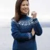 Strikkeopskrift – Islandsk Sweater “Snjokorn” 44-06 – Strikkes i “Fjallalopi” (Sendes straks)