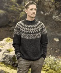 Strikkeopskrift – Islandsk sweater “Alexander” 40-05 – “Lettlopi” (Sendes straks)