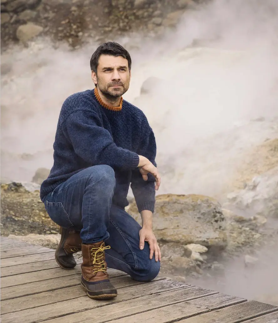 StrikkeKit – Herresweater “Viktor” – Super flot og lækker sweater (Lettlopi) – STR. 2XL-3XL