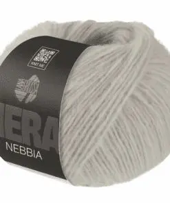 Lana Grossa Nebbia (NERA) garn – 55 % ekstrafin Merinould og 45 % baby Alpaca