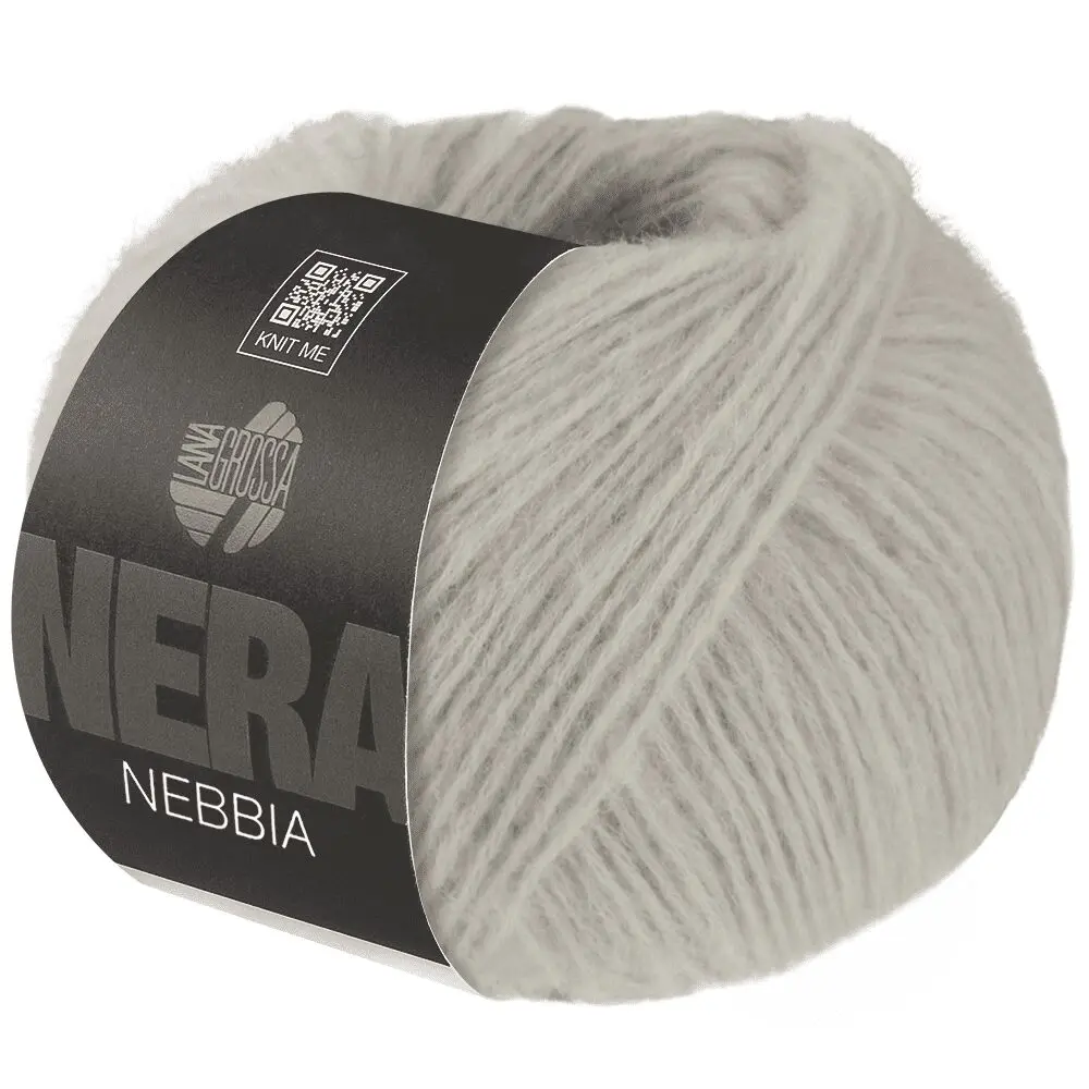 Lana Grossa Nebbia (NERA) garn – 55 % ekstrafin Merinould og 45 % baby Alpaca