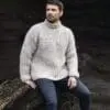 StrikkeKit – Unisex Sweater i halvpatent (Alafosslopi) “Klukk” Str. S